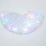 LED Glowing Women's Tulle Star Mini Skirt