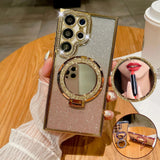 Luxury Clear Glitter MagSafe Case for Samsung Galaxy S22/S25