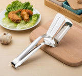 Stainless Steel Multifunctional BBQ Tongs and Frying Spatula