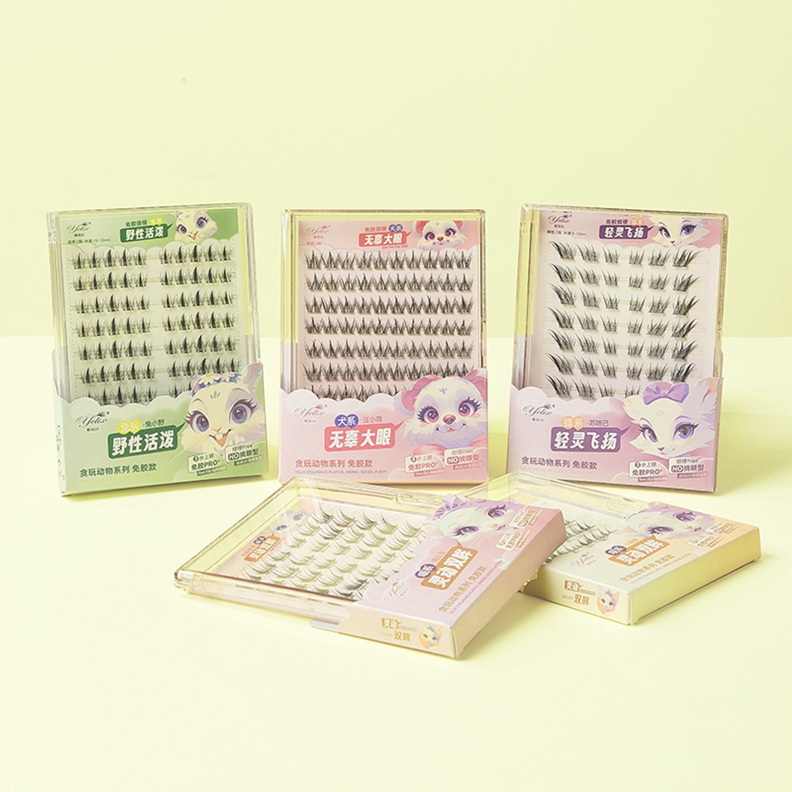 DIY Clusters Eyelash Self-Adhesive Natural Soft Lashes