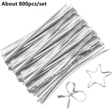 Reusable Metallic Twist Ties for Candy Bags and Gifts