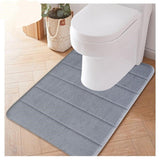U-Shaped Water Absorbing Bathroom Mats