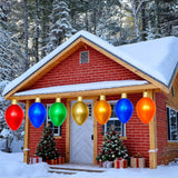 Colorful Inflatable Christmas Lights Ball for Festive Fun