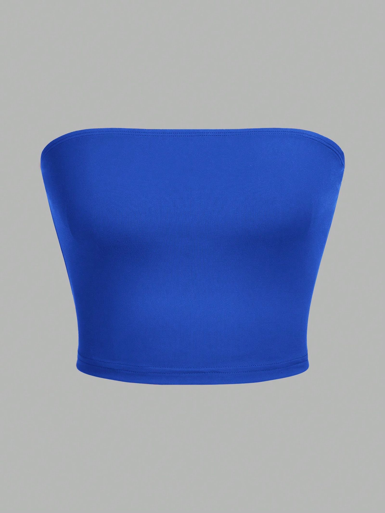 Women's Strapless Crop Top with Wrapped Chest