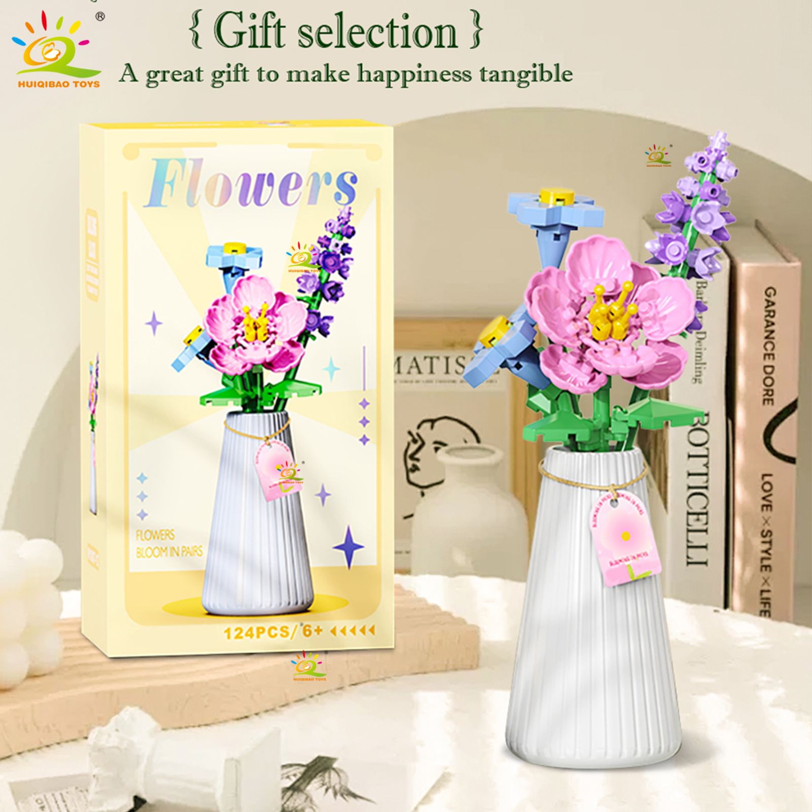 Eternal Flower Bouquet Building Block Model