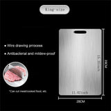 Thickened Double Sided Stainless Steel Chopping Board