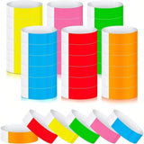 100/500 Pcs Waterproof Paper Wristbands for Parties