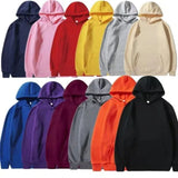 Men's and Women's Hooded Solid Color Sweatshirt