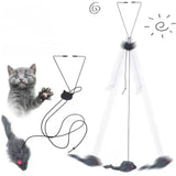 Hanging Door Mouse Teasing Toy for Cats