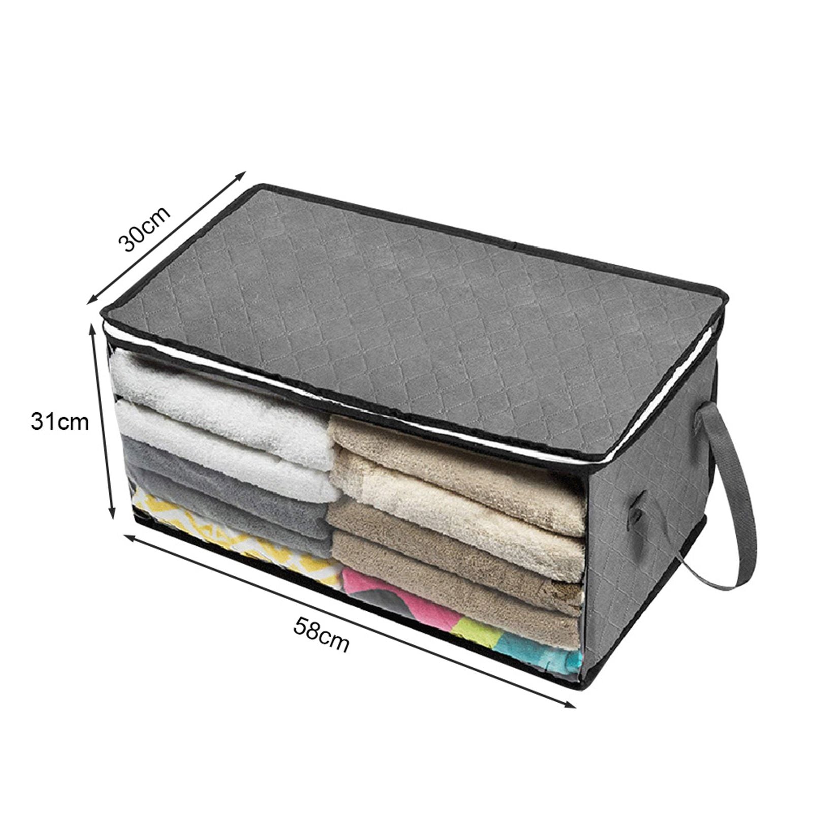 Large Capacity Foldable Clothes Storage Bag with Zipper