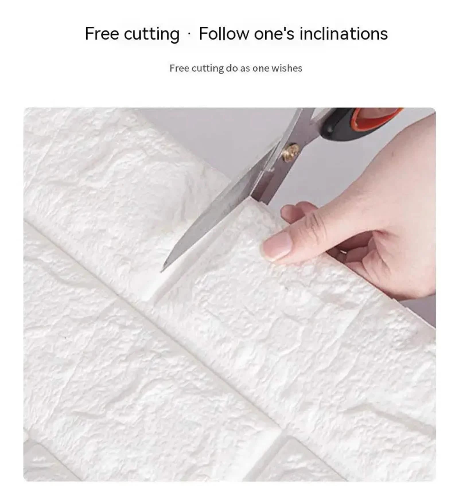 3D Self-Adhesive Antique Foam Brick Wallpaper