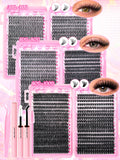 DIY Lash Extension Kit with 720pcs Lash Clusters