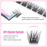 YUANZHIJIE Individual Eyelash Extensions - C/D Curl Wispy Volume