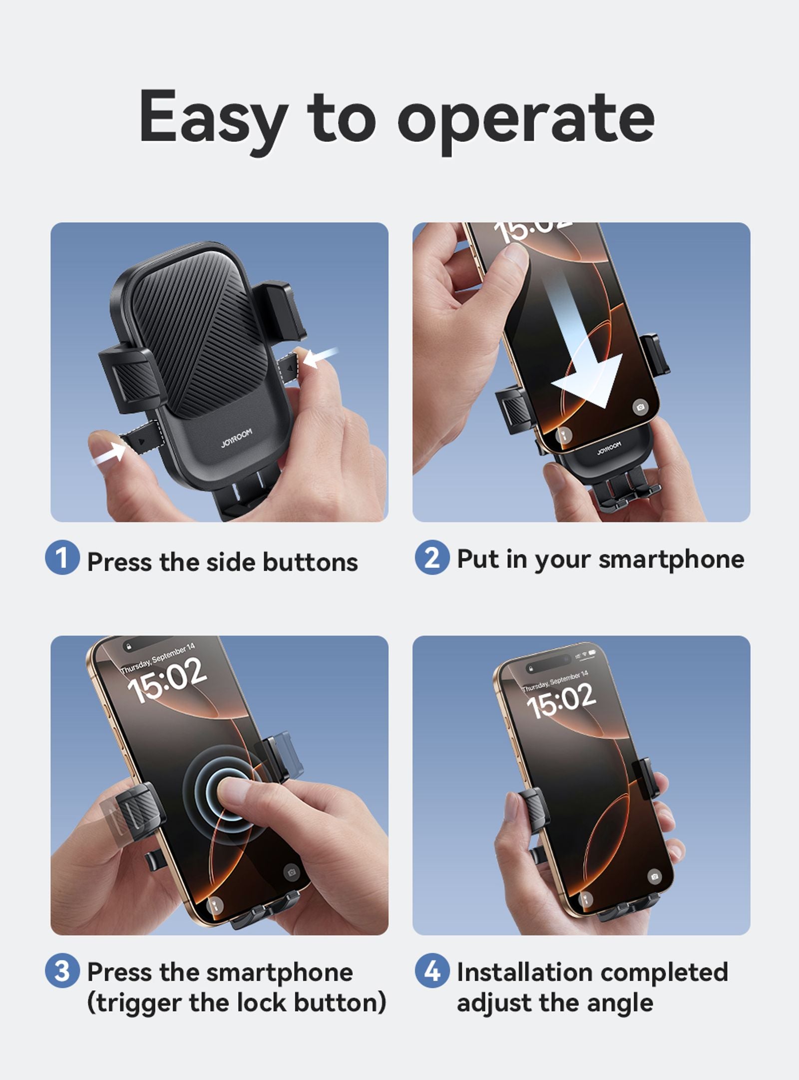 Universal Car Air Vent Phone Holder Mount - 360 Rotation