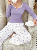 Women's Long Sleeve Autumn Winter Pajama Set
