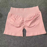 Dfyoga Workout Scrunch Shorts Set with Halter Sports Bra