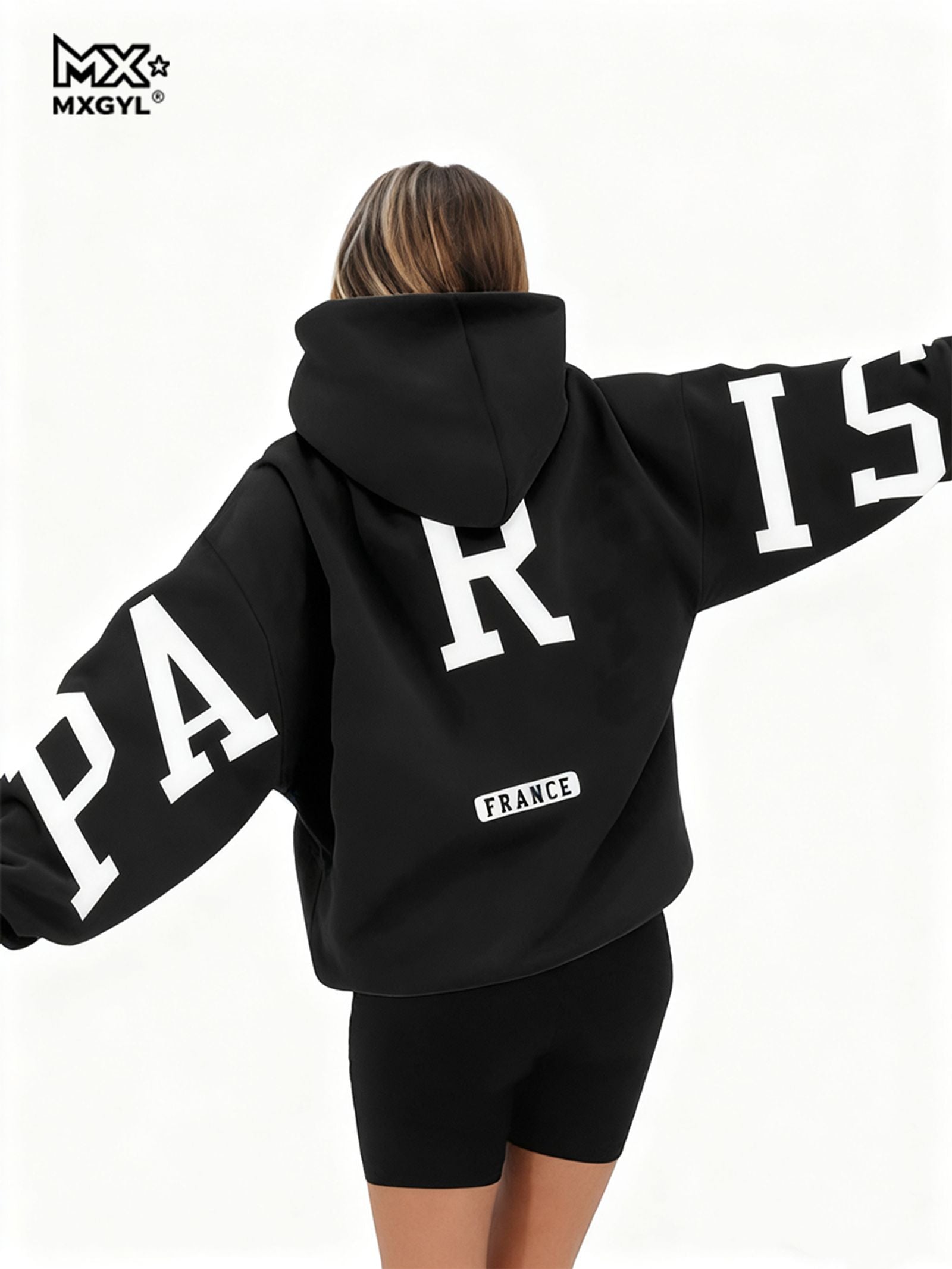 Trendy Loose Casual Pullover Hoodie with Letter Print