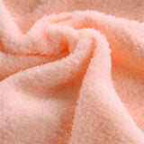 Soft Coral Fleece Flannel Blanket in Blue and Pink