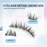 Veltrinay Natural Wispy 3D Faux Mink Cat Lashes