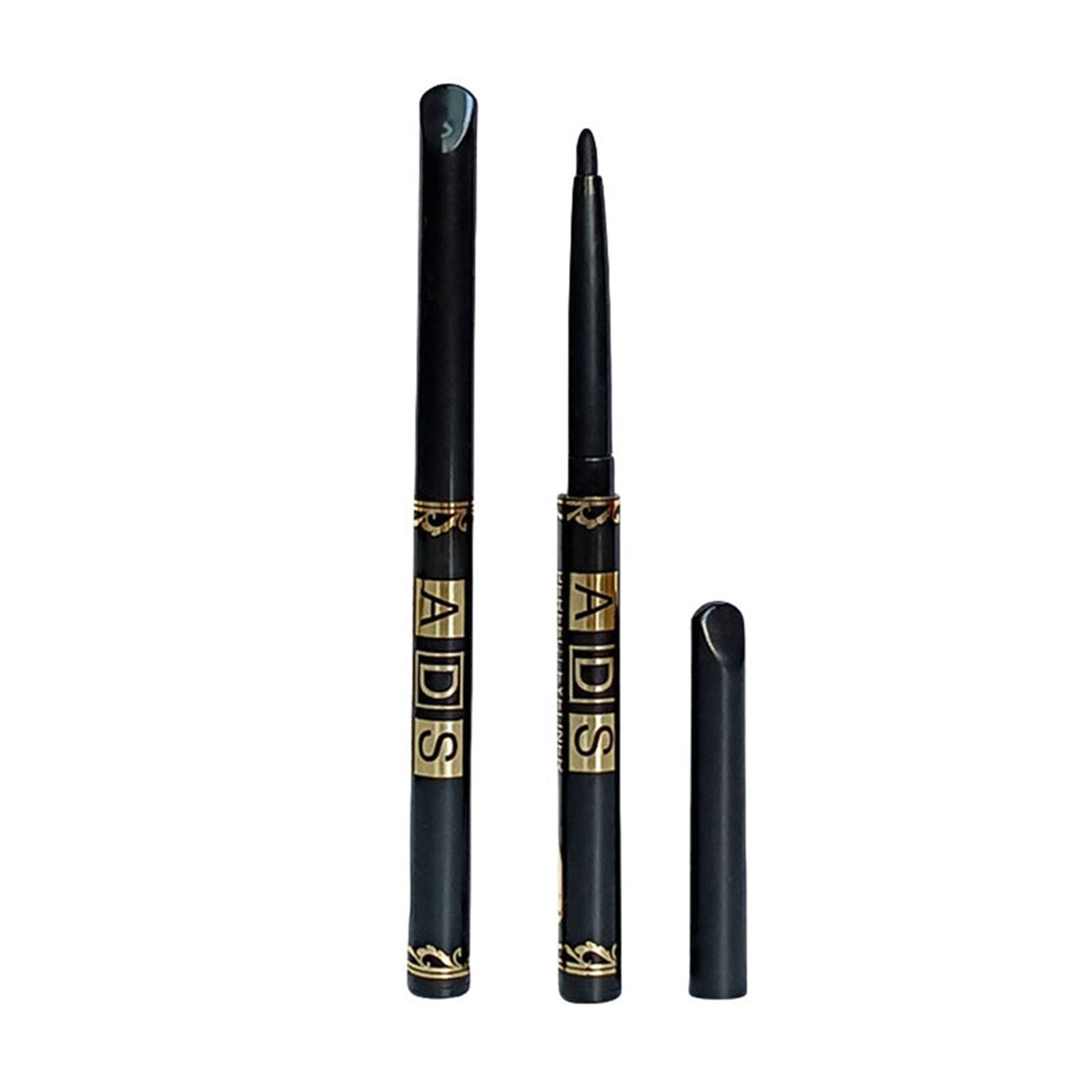 3PCS Long-Lasting Waterproof Black Eyeliner Pencil