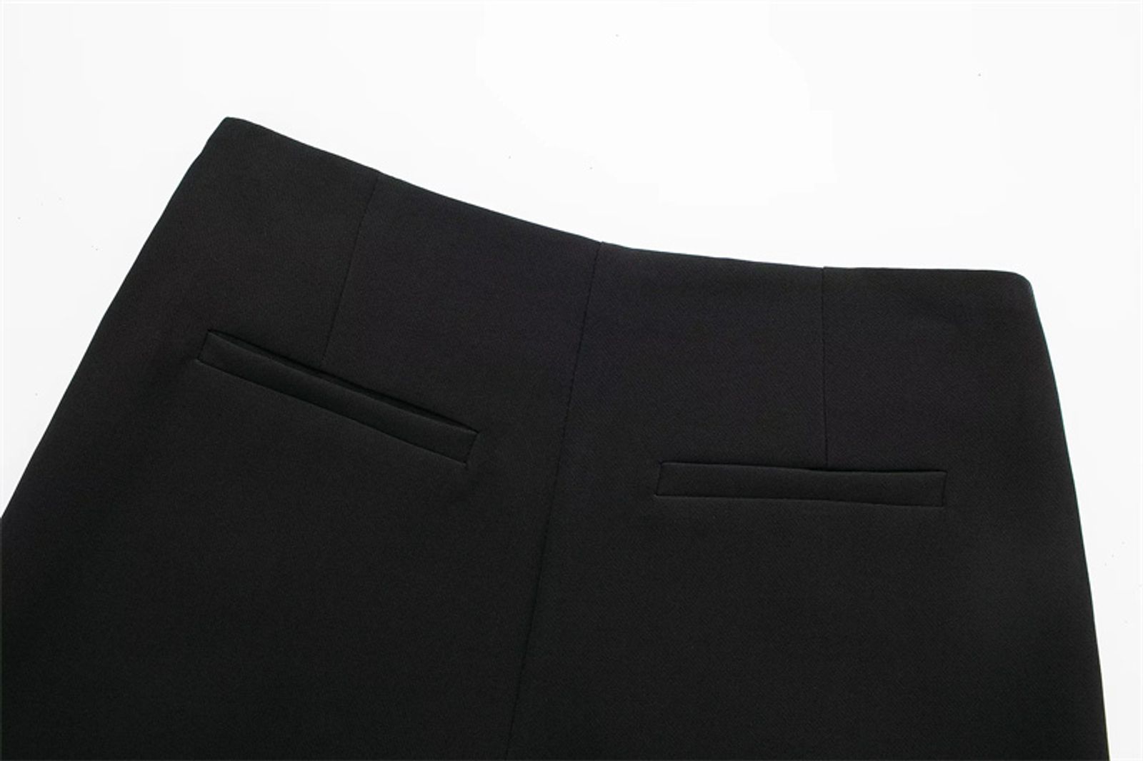 2025 Black Asymmetric Skort for Women