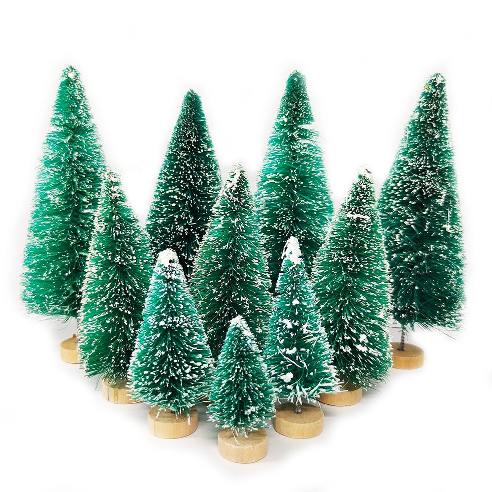 Mini Christmas Tree Ornament Set - 5/8pcs Decorative Cedar Pine
