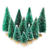 Mini Christmas Tree Ornament Set - 5/8pcs Decorative Cedar Pine