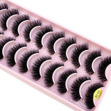 3D Faux Mink Hair False Eyelashes - Natural Crisscross Lashes