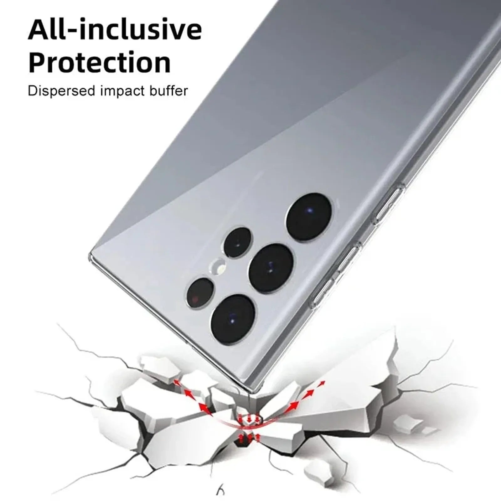 Soft Clear Silicone Phone Case for Samsung Galaxy A Series