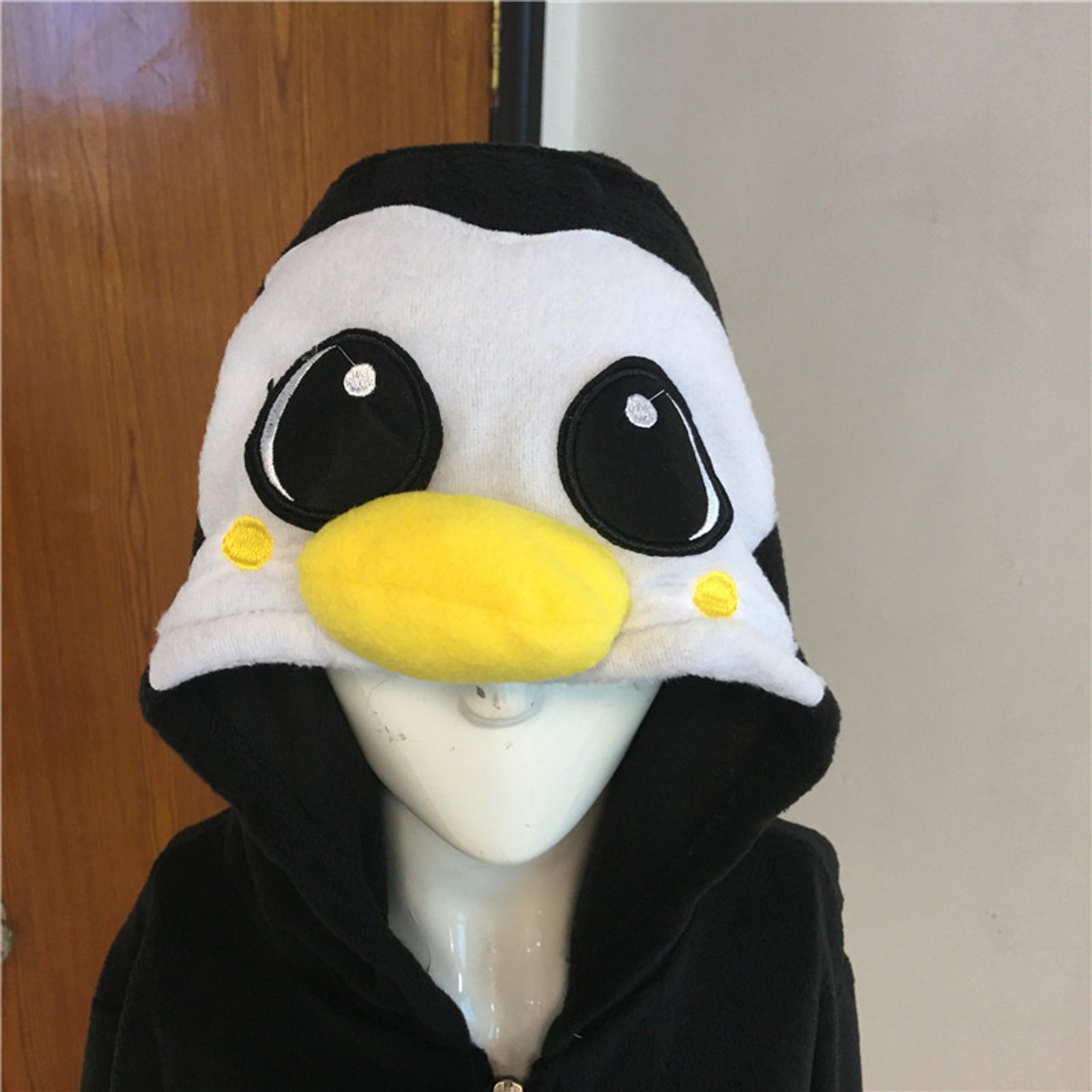 Cute Penguin Fleece Warm Hoodie Tracksuit for Women