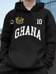 Ghana Emblem Fleece Hoodie for Men