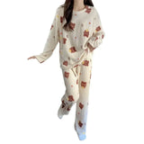 Coral Fleece Women Pajama Set - Warm Winter Sleepwear