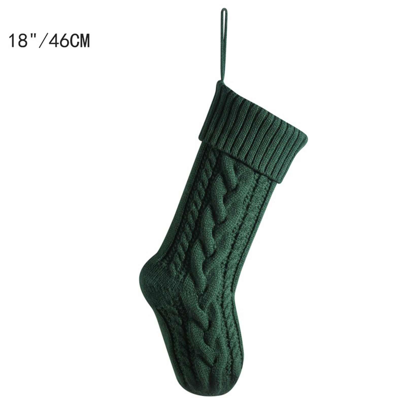 Large Cable Knit Christmas Stockings for Kids