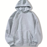 Women's Casual Pocket Hoodie with Letter Print