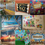3D Happy Birthday Party Balloon Decoration Backdrop