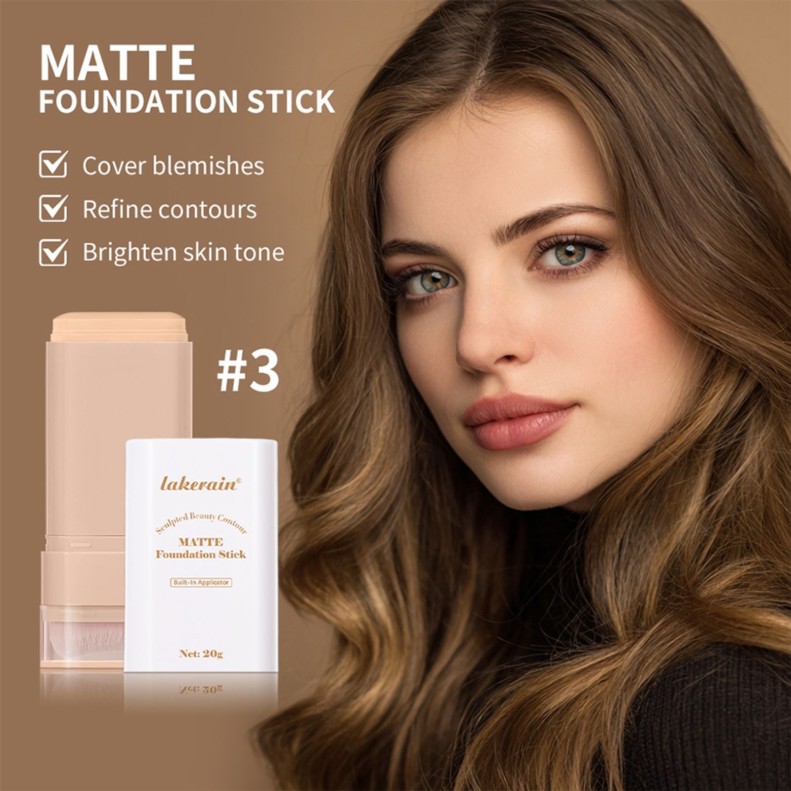 Skin Tint Foundation Stick - 6 Color Options