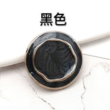 Gold Flower Resin Buttons for Sewing - Set of 6