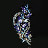 High-End Crystal Brooch for Ladies - Retro Suit Corsage
