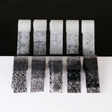 10 Rolls Black and White Lace Transfer Foil for Nail Art
