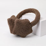 Cute Plush Solid Color Fluffy Earmuffs for Women