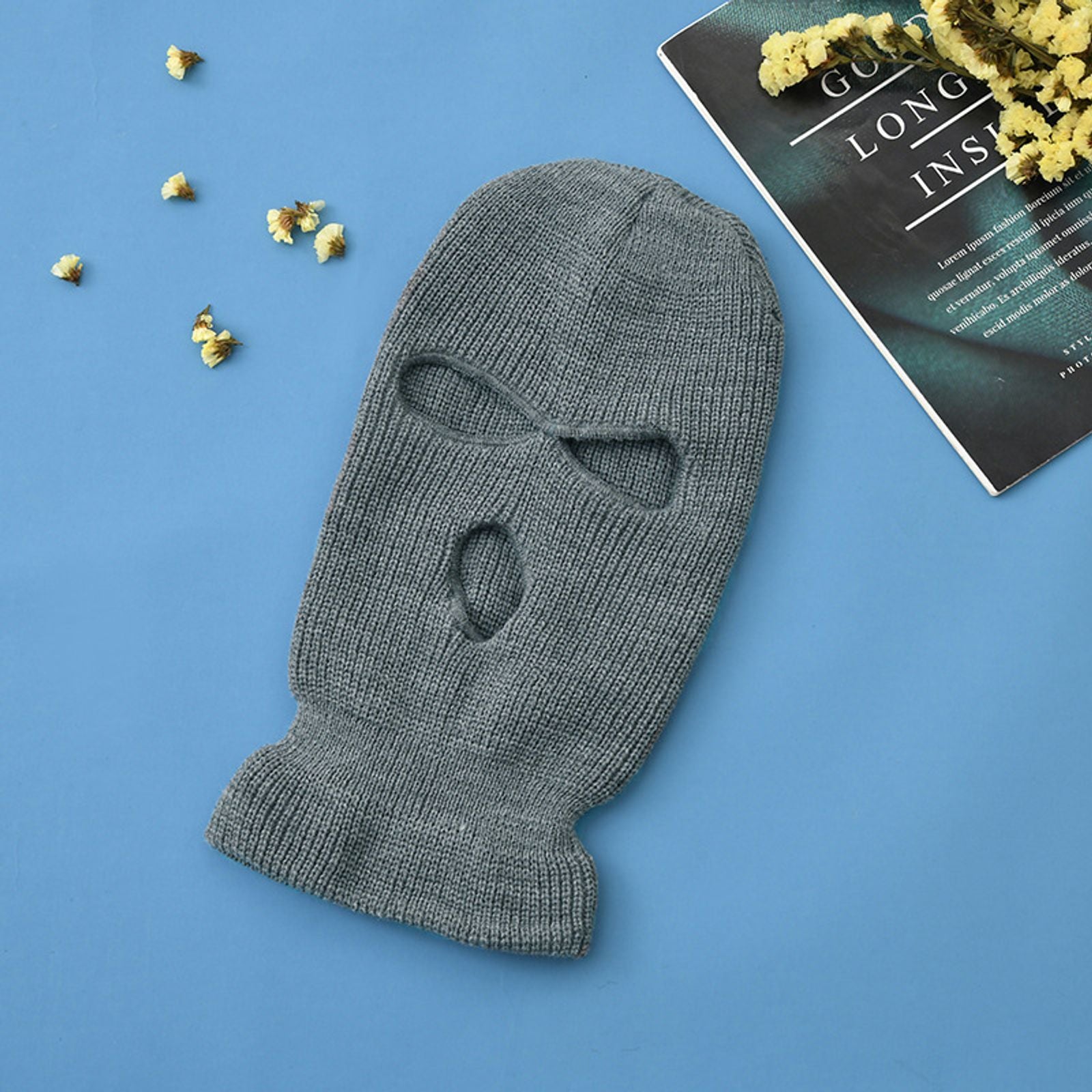 Windproof Full Face Knit Ski Mask for Winter