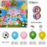 133pcs Farm Theme Animal Birthday Party Balloon Set