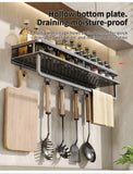 Multifunctional Wall Mounted Seasoning Storage Rack