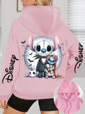 Women's Disney Jack Skellington & Stitch Oversized Hoodie