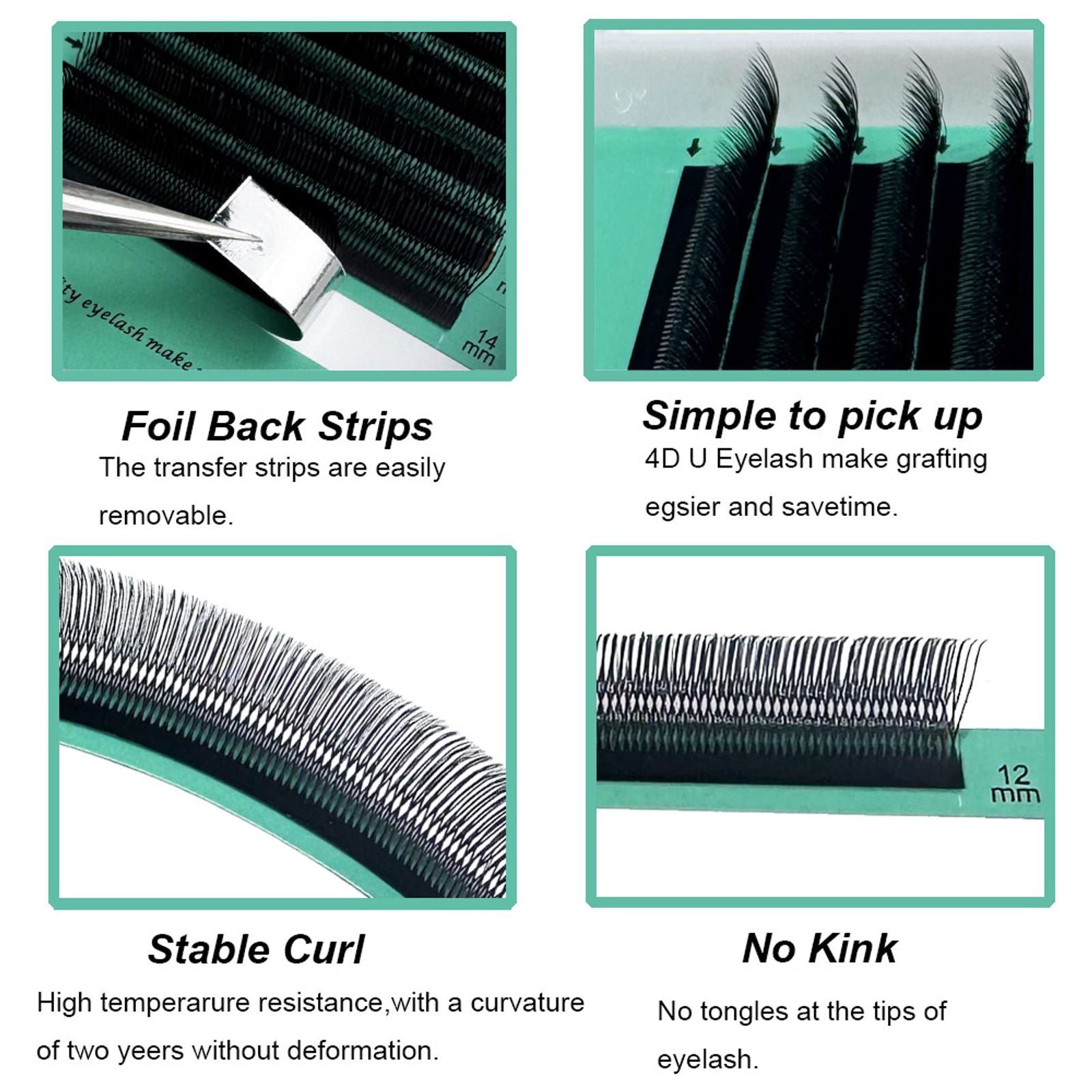 MIOFIA 3D 4D 5D Eyelash Extension Natural Soft Premade Fans