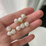 10pcs White Pearl Luster Decorative Shank Buttons
