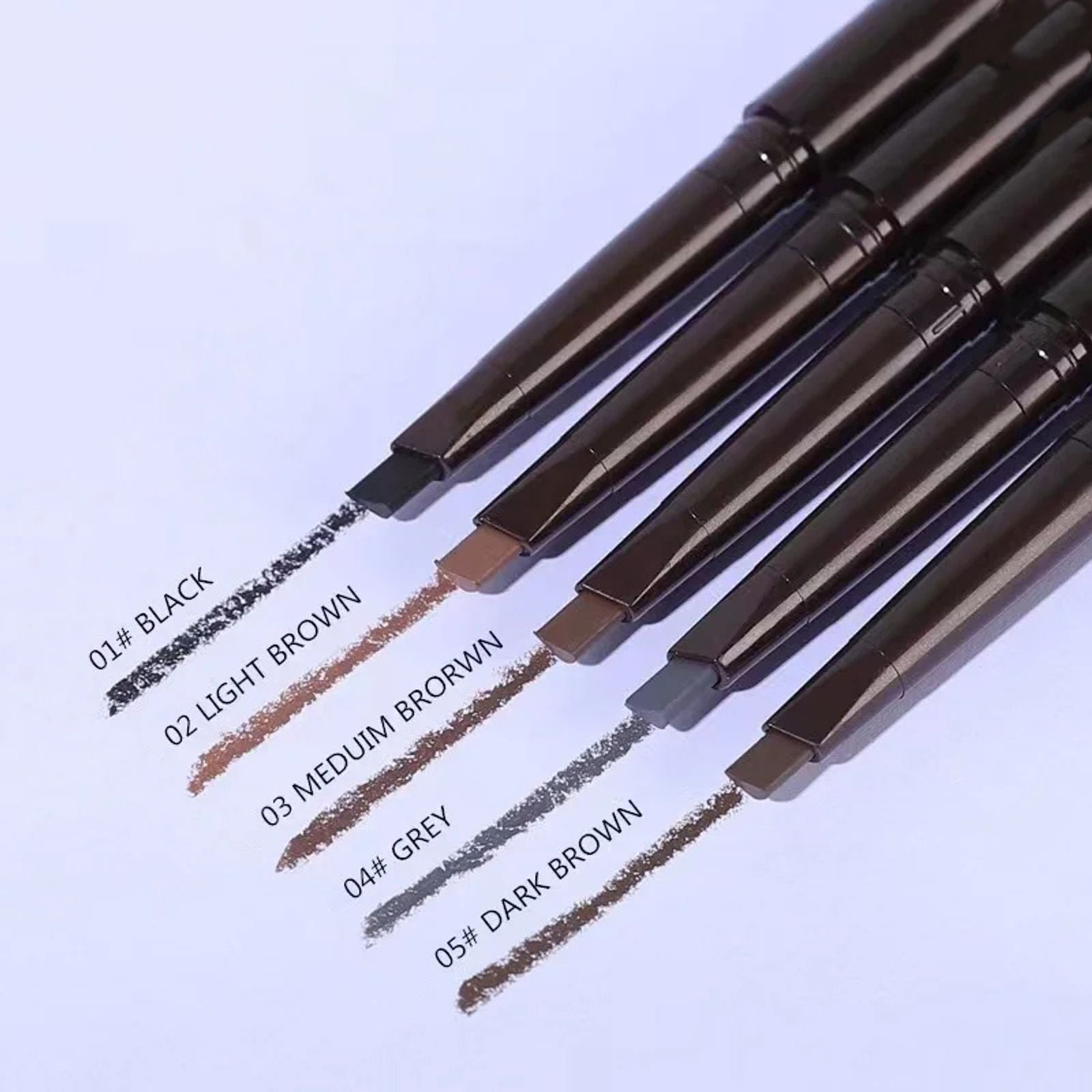2 in 1 Waterproof Eyebrow Pencil - Long Lasting & Easy to Use