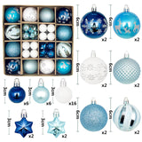 44Pcs Christmas Ball Ornaments for Home Decor