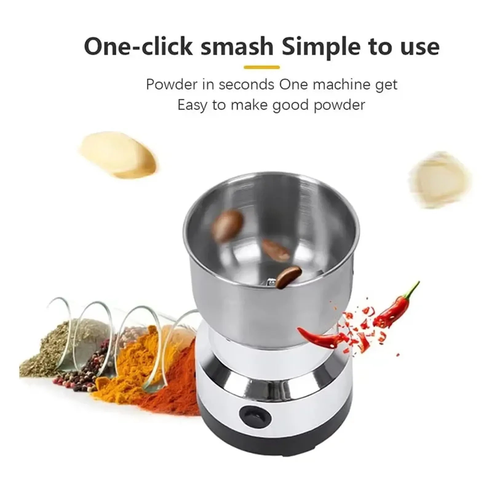 Multifunctional 4 Blade Electric Coffee and Grain Grinder