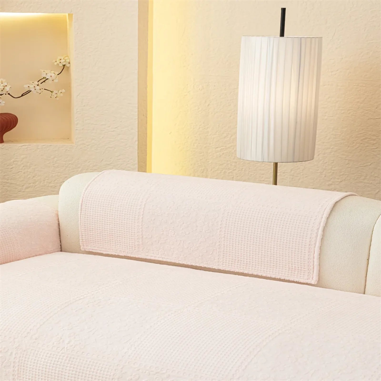 Warm Plush Sofa Cushion One-Piece Dust Cover